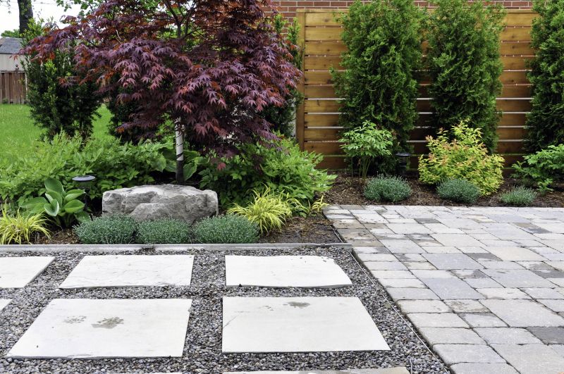 Paver Patio in a Garden Setting