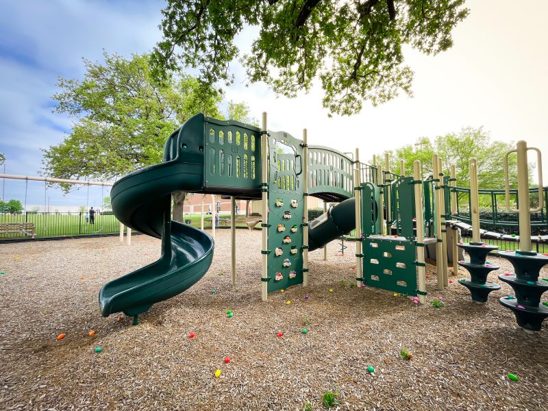 Play Area Mulch Installation